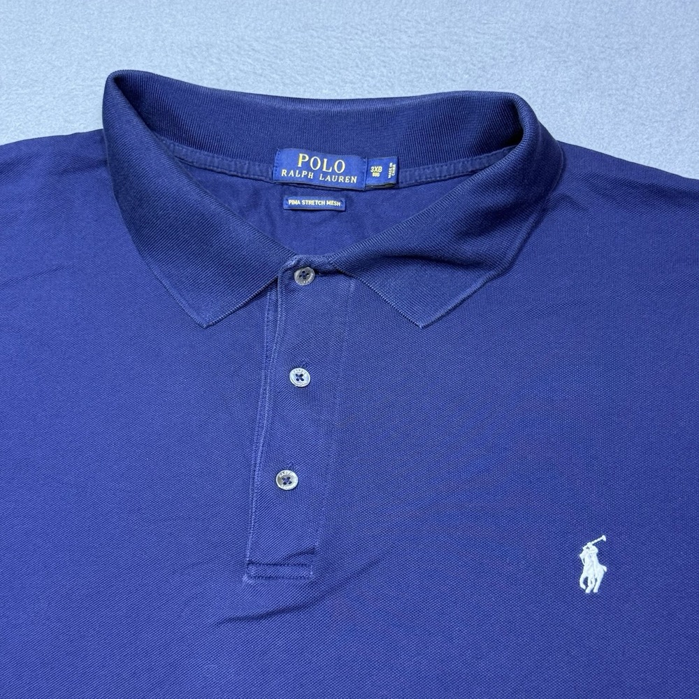Polo Ralph Lauren Polo Shirt Mens 3XB Pima Cotton Stretch Mesh Normcore